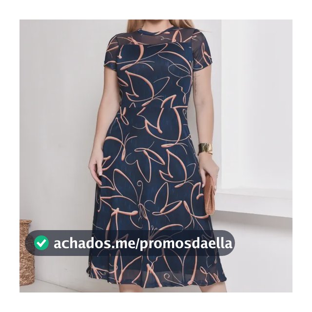 Vestido Feminino Em Malha E Tule Midi, Ajusta Ao Corpo