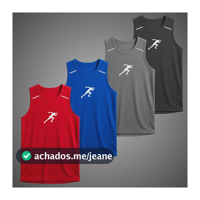 Kit 4 Regatas Dry Fit Masculina Estilo Básica E Estampada Pr Kit 1 G