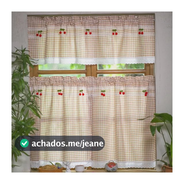 Conjunto De Saia De Cozinha Khaki Plaid Farmhouse