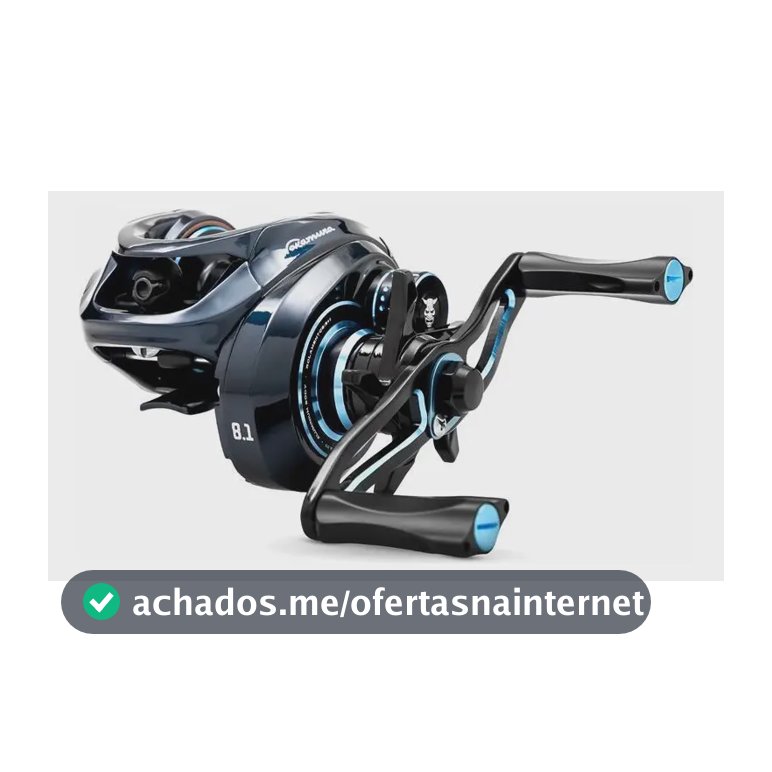 Maruri Nakamura Oni 8.0:1 carretilha de pesca preto direito