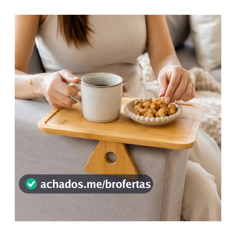 Bandeja Dobrável De Bambu Natural P/ Braço De Sofá Aço Inox Palha Elegante Natural Sustentável Resistente Servindo Bebidas Petiscos Compacta Leveza Bebidas Almoço Frutas Alimentos refeição lanche