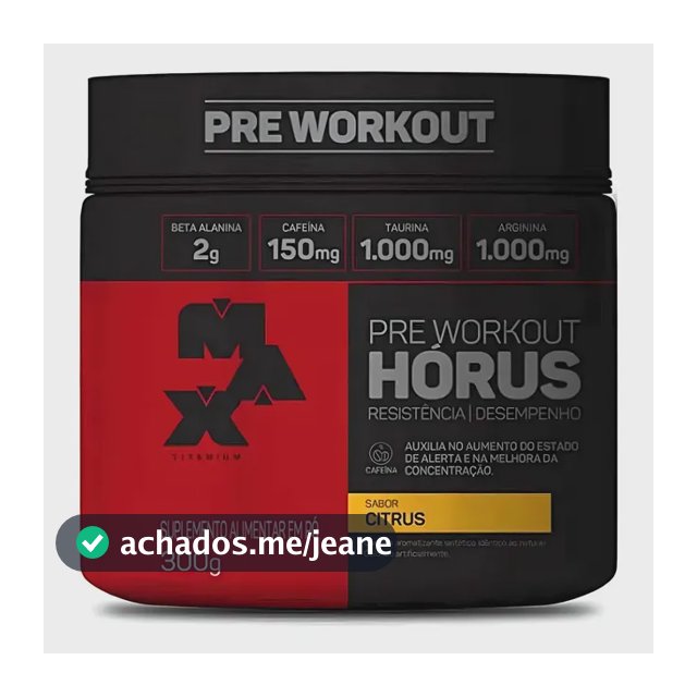 Suplemento em Pó Horus Max Titanium 300 G Citrus