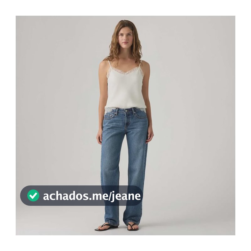 Calça Jeans Levi's® Low Straight Lavagem Média 0083p0010 Lavagem Média 29x33 Usa | 40 Br
