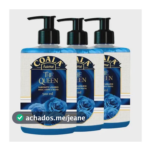 Kit 3 Sabonete Líquido Coala Home - The Queen - 500ml
