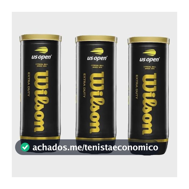 Bolas De Tênis Wilson Us Open Extra Duty - Pack C/3 Tubos Amarelo