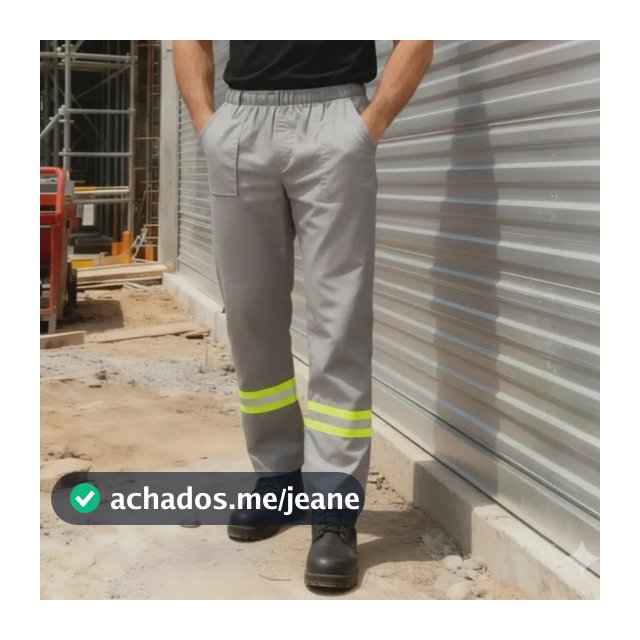 Calça Brim Pesado Reforçada Entre Pernas Trabalho Empresa