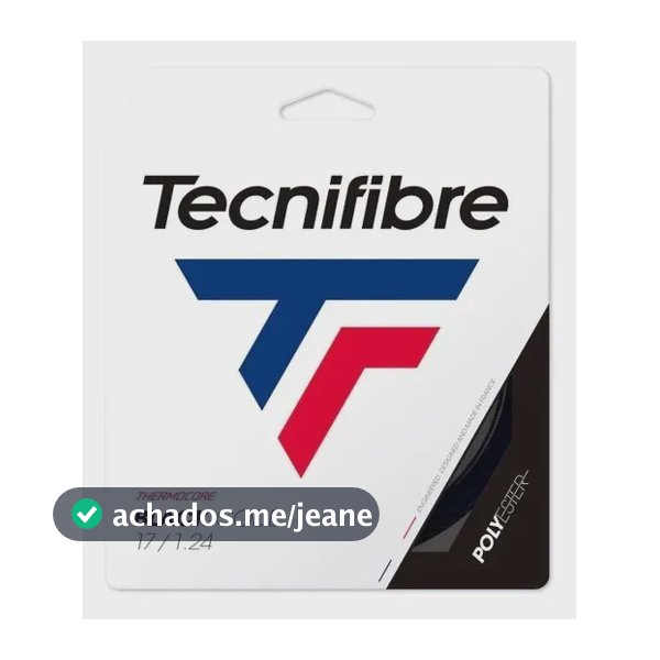 Corda Tecnifibre Black Code 1.24 Preta, para Potência e Durabilidade