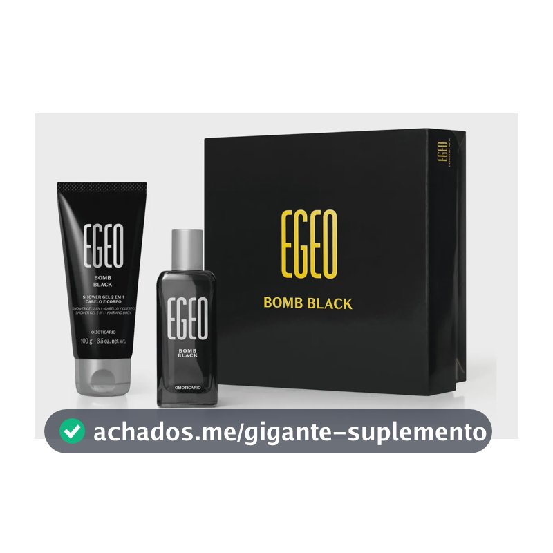 O Boticário Egeo Bomb Black Mini Kit 2 Itens