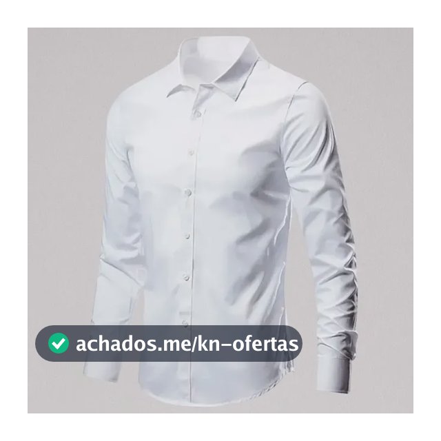 Camisa Social Manga Longa Slim Fit Masculina Clássica