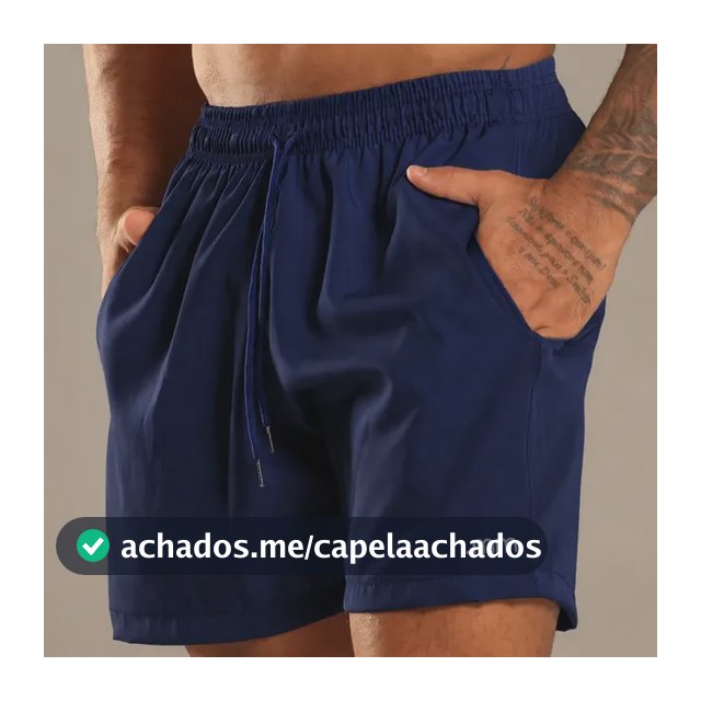 Bermuda Mauricinho Tactel Verão Short Praia Masculino