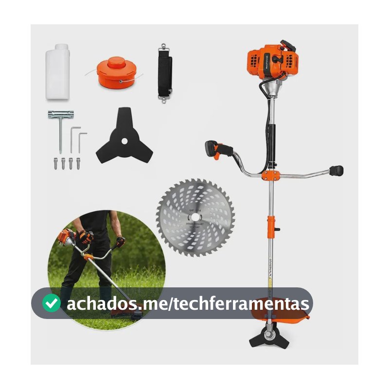 Roçadeira Nakasaki 75cc 3,5hp Gasolina 2 Tempos