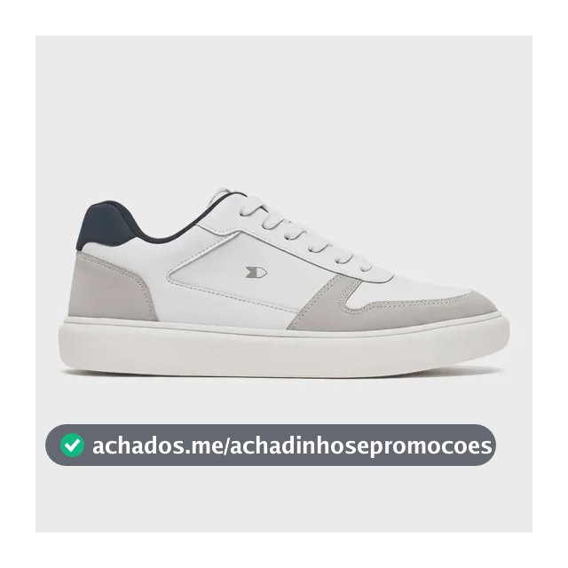 Tênis Sapatenis Masculino Sandrini Evoke Lite Branco Couro