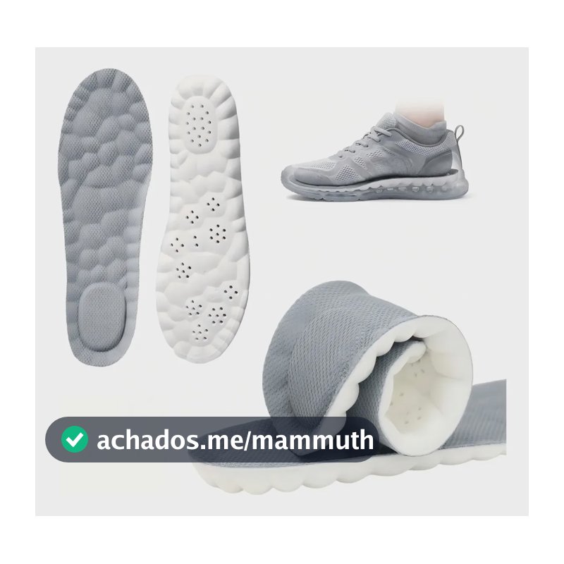 2 Pares Palmilha Ortopédica4d Para Esporte E Fascite Plantar 39-40 Branco