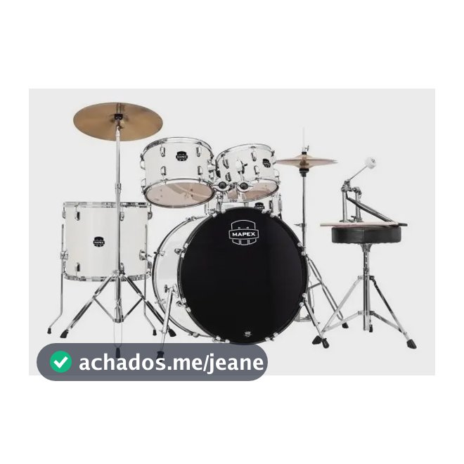 Bateria Mapex Prodigy Acústica Completa 5 Profissional Branca
