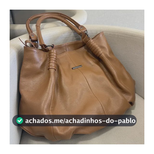 Bolsa Feminina Grande Couro Sacola Ombro Espaçosa Dia A Dia Marrom-claro
