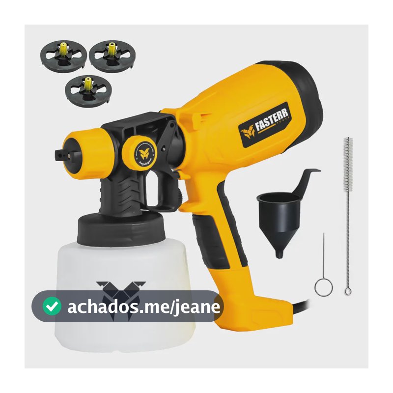 Pistola Elétrica De Pintura Fasterr 1,4l 550w Fst054br 110v Amarelo 127v