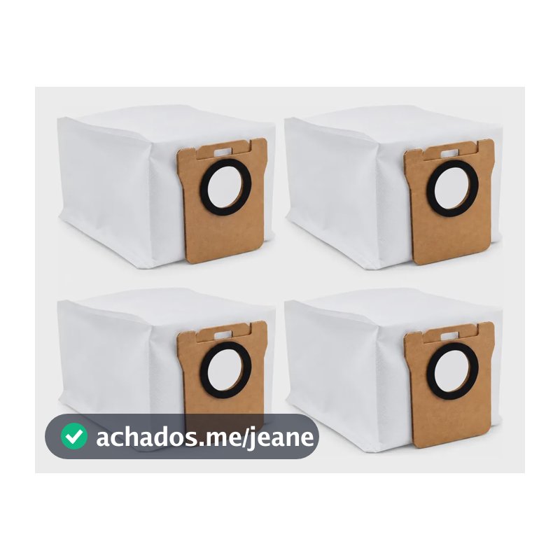 4 Sacos Coletores Para Xiaomi X10+ X20+ H40 Robô Aspirador