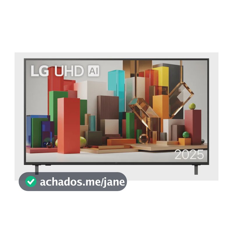 Smart TV Profissional 4K 50" LG UHD 50AU801 Processador α7 AI Ger8 Super Upscaling Google Cast Alexa Integrado Controle AI Smart Magic WebOS 25