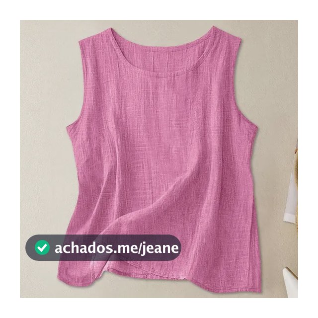 Top Mulher Sem Manga Casual Interno Estilo Artístico Verão
