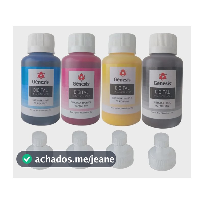 Tinta Sublimatica 4x100ml + Perfil De Cores Genesis Original
