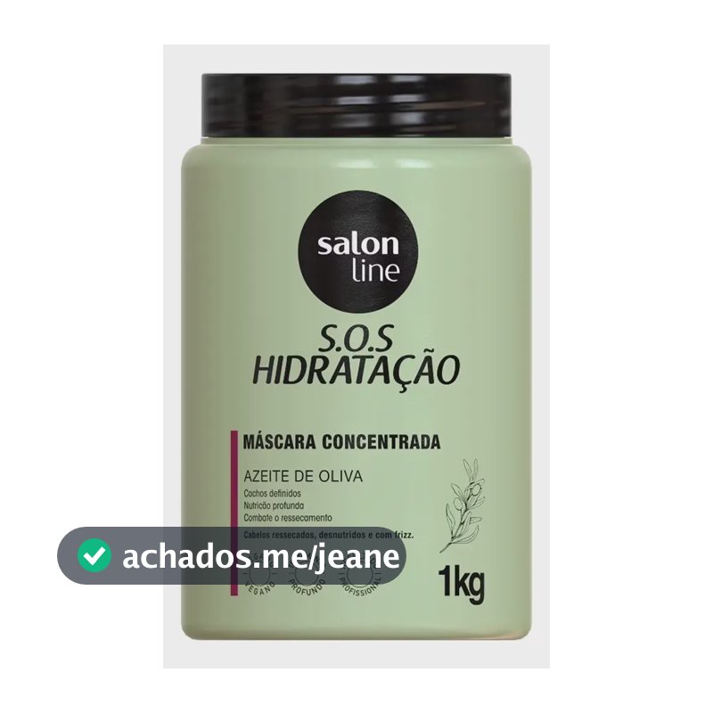 Máscara Hidratação Cabelo S.o.s Ultra Cachos Salon Line 1kg