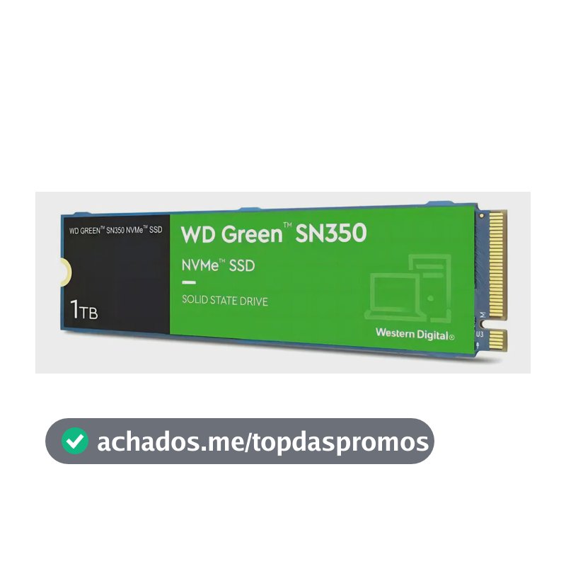 Disco Sólido Interwestern Digital Wd Green Sn350 Wds100t2g0c Verde