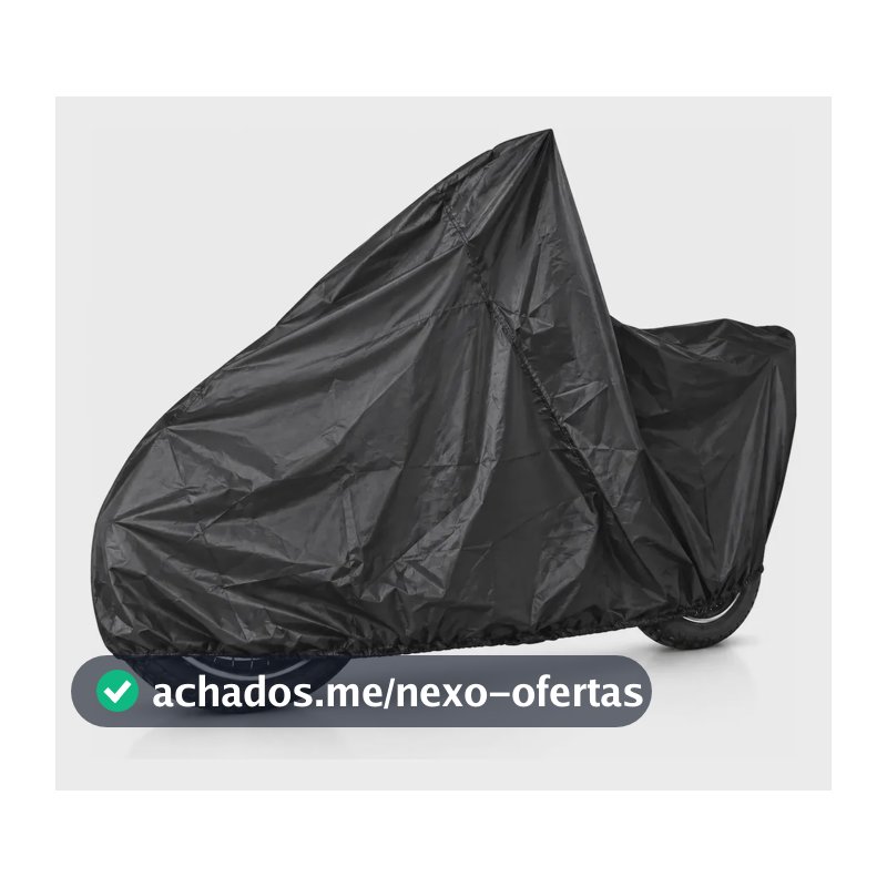 Capa Para Moto Impermeável Leve Proteção Uv Sol Chuva P M G Preto G