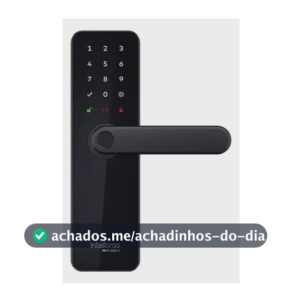Fechadura Inteligente De Embutir Com Maçaneta Mfr 3000 V Intelbras