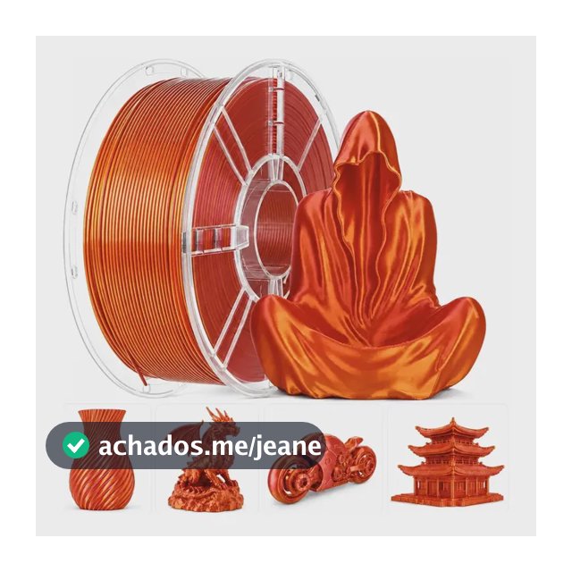 Filamento Pla Impressão 3d Silk Bicolor/tricolor 1kg--sol3d Vermelho/dourado