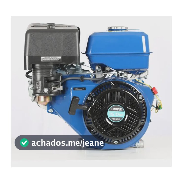 Motor Estacionário A Gasolina 15hp 4 Tempos Multifuncional 420cc Partida Manual Tssaper