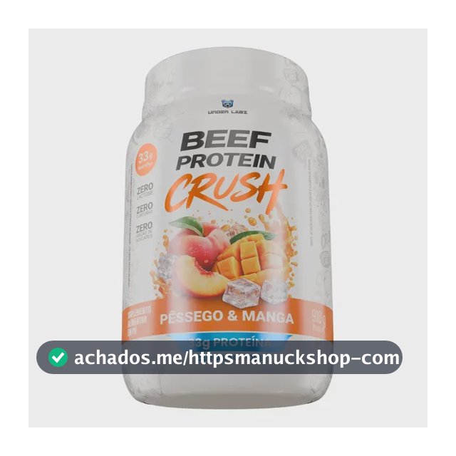 Whey Beef Protein Zero Lactose/zero Açucar 910g - Underlabz Pêssego E Manga