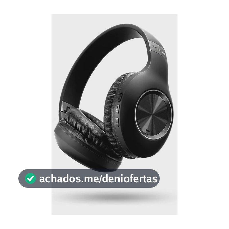 Fone de Ouvido Headphone AIWA HP-02-B Bluetooth ANC Alta Definição
