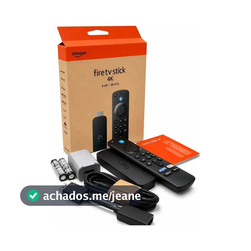Amazon Fire Tv Stick 4k Select Wi-fi 6 Alexa 8gb Controle Por Voz Preto De Voz