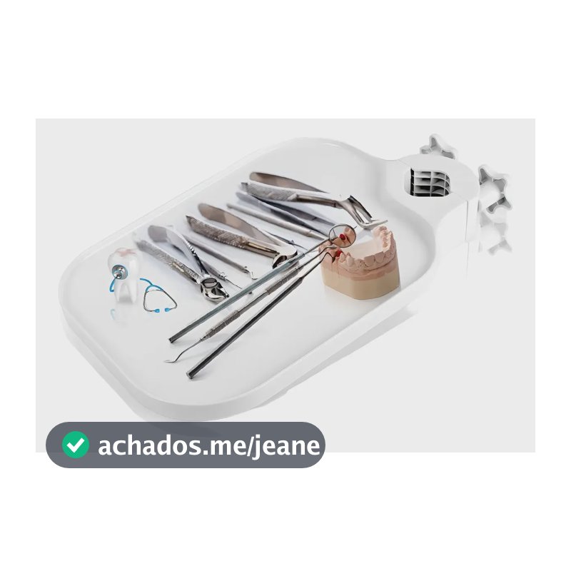 Bandeja Fixa De Coluna Para Cadeira Odontologica Suporte Branco