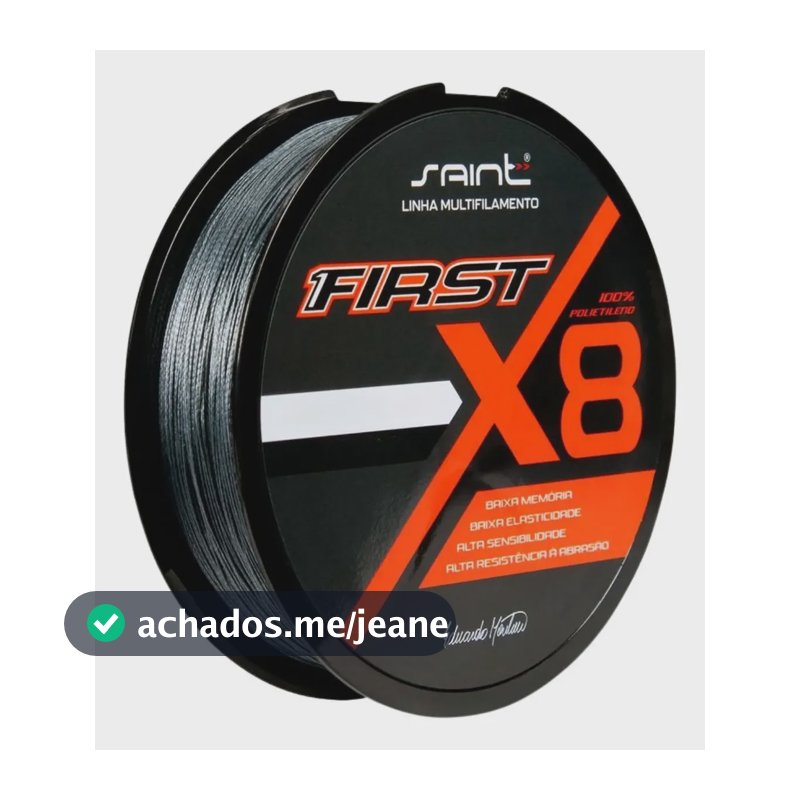 Linha Pesca Multifilamento Saint First 8 Fios 0,26mm 100m
