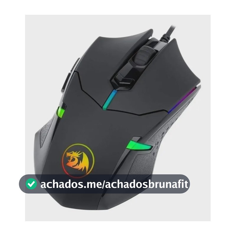 Mouse Gamer Redragon Centrophorus 2 Rgb Pto Preto