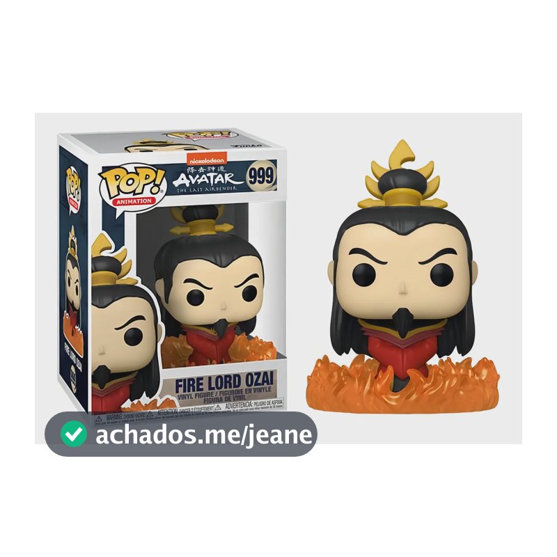Boneco Funko Pop Avatar Fire Lord Ozai 999 Colecionável