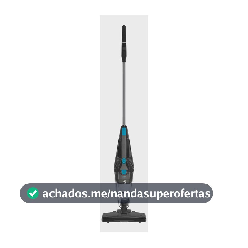 Aspirador de Pó Vertical Midea, 1350W, 2 em 1, cabo de 5M, Preto e Azul