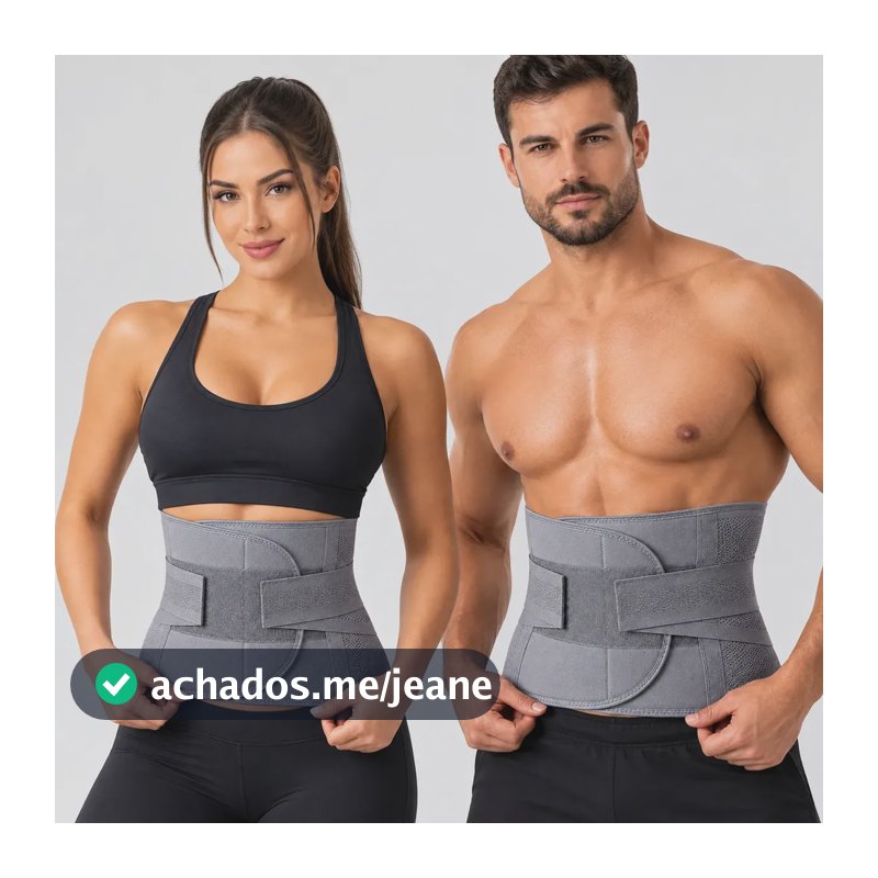 Cinta Modeladora Masculina Abdominal Dupla Compressão Lomba  Tamanhos Gg