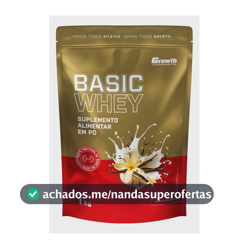 Basic Whey 1kg Growth Supplements Baunilha