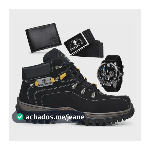 Bota Masculina Adventure Coturno Botina Com Brindes