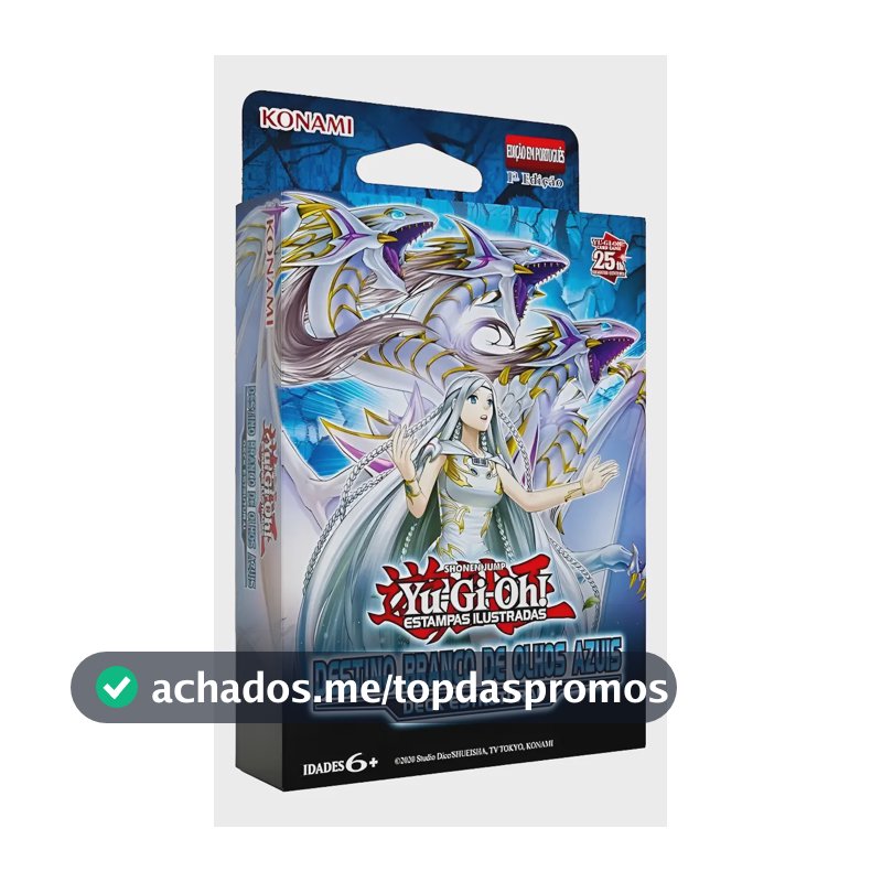 Yugioh Deck Estrutural Destino Branco De Olhos Azuis Português