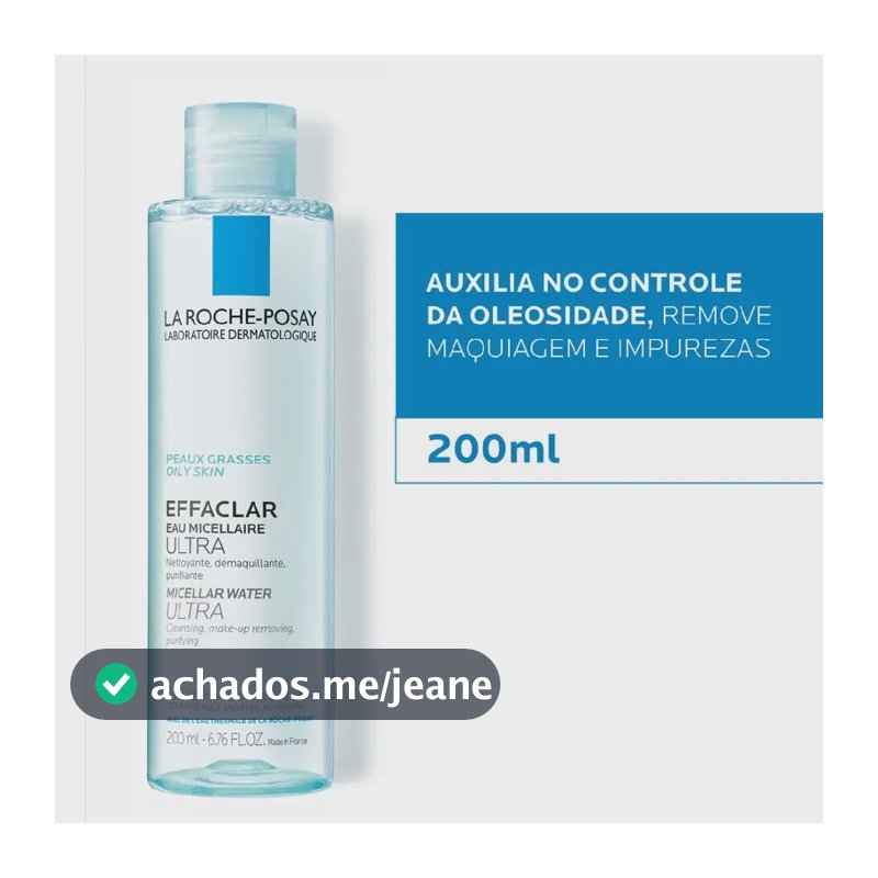 La Roche-posay Effaclar Solução Ultra - Água Micelar 200ml