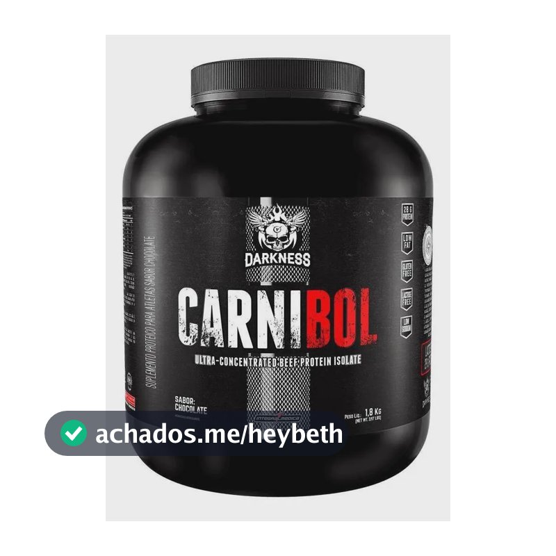 Proteína Darkness Carnibol Beef em pó sabor Chocolate x 1.8kg