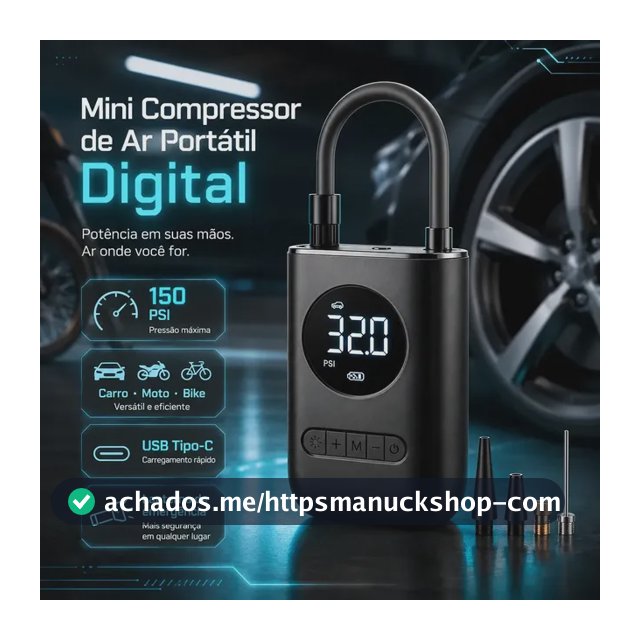 Compressor De Ar Digital Pneu Calibrador Portátil Para Carro Moto Bike Sem Fio Mini Bomba De Ar Elétrico Tela Digital Led Pneus