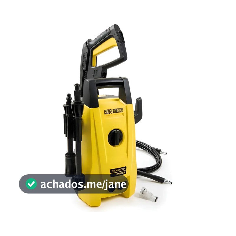 Econ Lavadora De Alta Pressão 1200w 1500 Psi Tramontina Cor amarelo