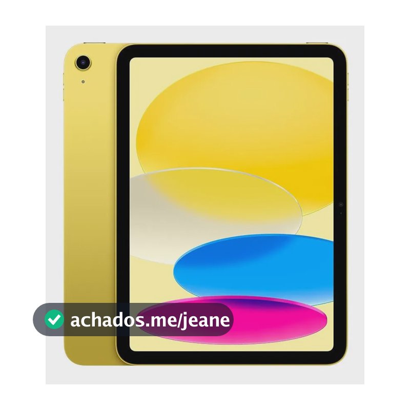 Apple iPad 11 Geração, Chip A16, Wi-fi, 128gb - Amarelo Amarelo