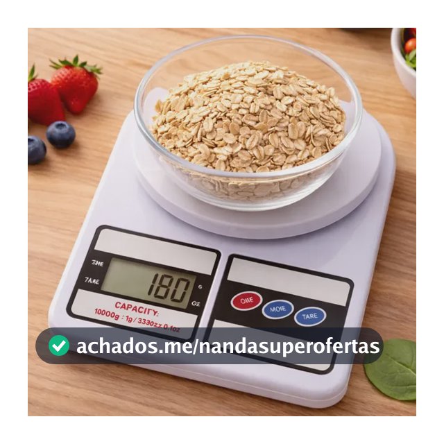 Balança Digital De Cozinha Precisão 10kg Dieta Fitness Chef Branco 10 Kg