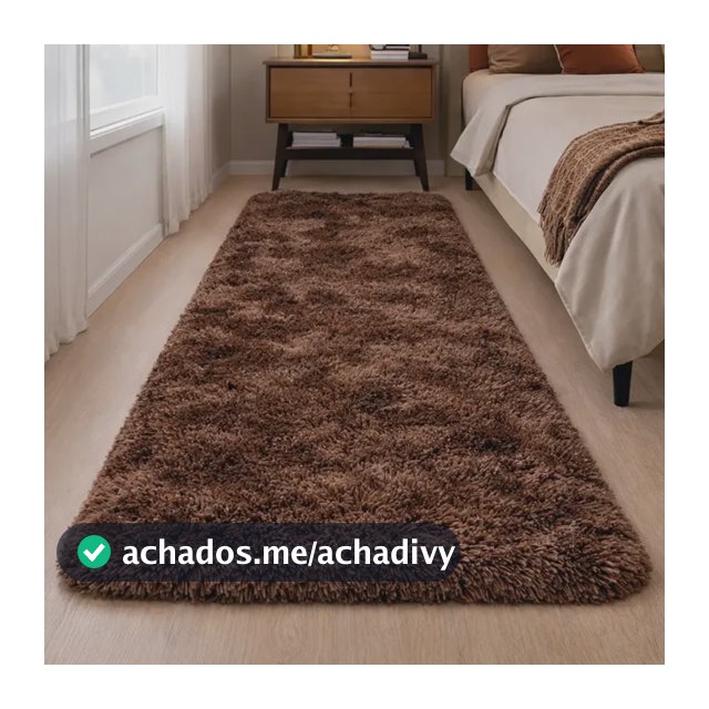 Tapete Passadeira 2,00x0,60 Quarto Pé De Cama Luxo Conforto