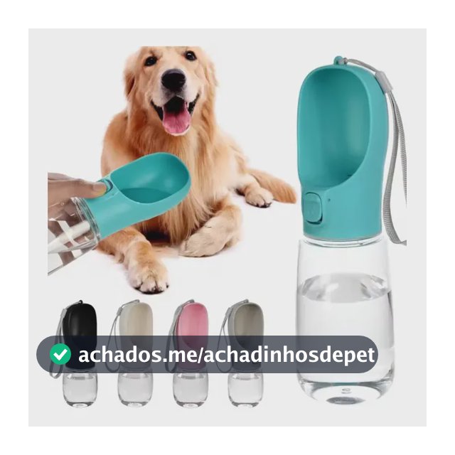 Garrafinha Bebedouro De Água Portátil Para Pets 330ml Sortid Nao Se Aplica Rosa